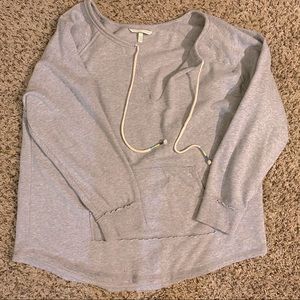 Victoria’s Secret Soft Gray V-Neck Sweatshirt